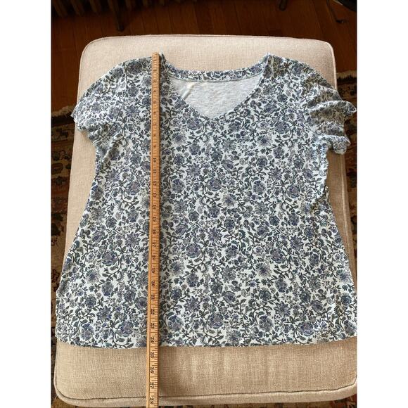 J Jill M Open Linen Cardigan Sweater Floral Pima Cotton Slub Knit T LOT of 2 Pc - Picture 6 of 12